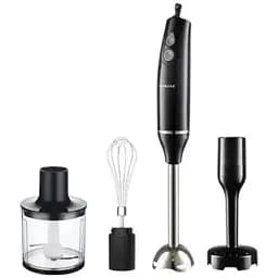 Блендер Sokany SK-DD-1812 з мірною склянкою 0.5 л занурювальний 800 Вт з 3 насадками та 2 режимами 4в1 чорний