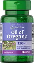 Натуральная добавка Puritan's Pride Oil of Oregano 150 mg, 90 капсул