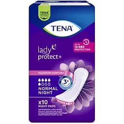 Нічні урологічні прокладки Tena Lady Protect Normal Night 5 крапель 10 шт. - мініатюра 2
