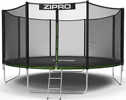 Батут із внутрішньою сіткою Zipro Jump Pro 14 футів 435 см чорно-зелений (5902659840745)