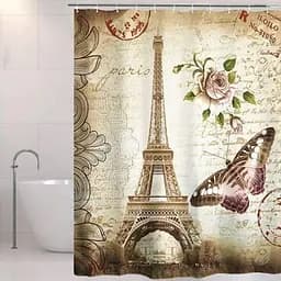 Шторка для ванной комнаты Stenson R89756, 180х180 см Париж (26235)