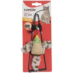 Іграшка для котів Camon пташка з поліестеру та котячої м'яти, підвісна для дверних косяків 20 см (AG120)