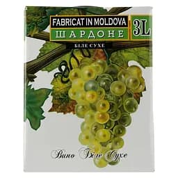 Вино Alianta vin Шардоне, белое, сухое, 9-11%, 3 л (575269)