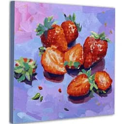 Картина по номерам с алмазной мозаикой Santi Спелая клубника 40х40 см (954961)