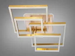 Люстра стельова LED Diasha 7002G LED 3color mmer 7002G, 145W, 3 кольори, золото, сучасний стиль, 52 см - мініатюра 4