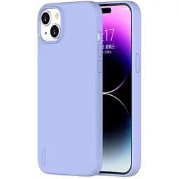 Чохол Vokamo для iPhone 15 Plus рідкий силіконовий з магнітом Purple