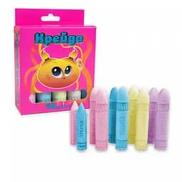 Мелки "Шар" Strateg 50118, 10 штук, разноцветные