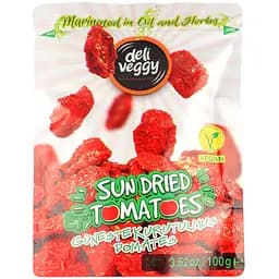 Томаты Deli Veggy вяленые маринованные в масле и пряностях 100 г