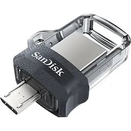USB флеш-накопичувач SanDisk Ultra Dual 64GB USB-A + microUSB 3.0 OTG (SDDD3-064G-G46) [64719] - мініатюра 2