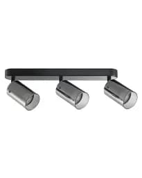 Світильник поворотний, спот Goldlux 328328 Smoky GU10 3x10W IP20 Чорний