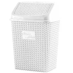 Корзина для мусора Violet House 0026 Виолетта, 10 л, белая (0026 Виолетта WHITE с/к 10 л)