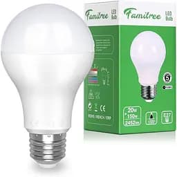 Светодиодная лампа E27 Cool White 20 Вт. Светодиодная лампа 6500 K 2452 лм.