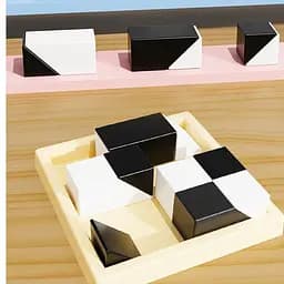 Настільна інтерактивна гра Ummi ME-149 Hidden Black and White Blocks Black / White - мініатюра 5