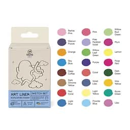 Набор цветных линеров, 24 цвета, 24 set Sketch set, IDEA10-AL24SKETCH