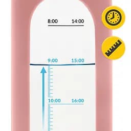 Пляшка для води 4FIZJO спортивна 1000 мл скляна Pink (P-5905973403887) - мініатюра 3