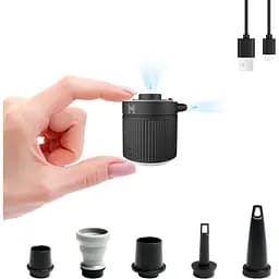 Портативний електричний повітряний насос для надування і здування з батареєю і кабелем USB C