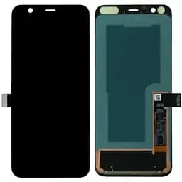 Дисплей Google Pixel 4 чорний, P-OLED, PRC переклеєне скло