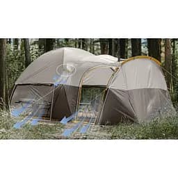 Намет шестимісний для кемпінгу Naturehike, KOTA 6 (CNK2450WS031) світло-коричневий - мініатюра 4