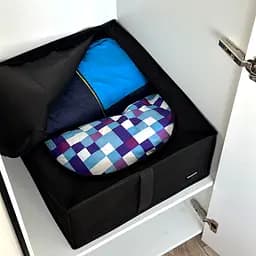 Кофр ORGANIZE для зберігання взуття та речей на 2 відділи 50*41*18 см (чорний) - мініатюра 4