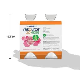 Набір ентеральне харчування Nestle Health Science Resource 2.0+Fibre зі смаком полуниці 2.4 л (3 уп. х 4 шт. х 200 мл) - мініатюра 12
