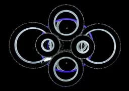 Стельова LED люстра з пультом і нічником Splendid-Ray 30-4027-71 - мініатюра 9