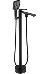 Смеситель для ванны Rea Hass black напольный REA-B6401 Черный матовый