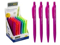 Ручка автоматична масляна Buromax TropicalTouch, 36 шт., синій, 0.7 мм, BM.8272