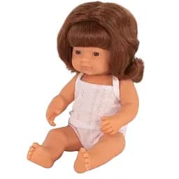 Лялька-пупс анатомічна Miniland дівчинка-руда, у білизні, 38 см (31150)