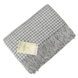 Плед вовняний Vladi Палермо 140x200 біло-сірий (118528)