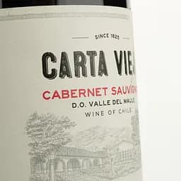 Вино Carta Vieja Cabernet Sauvignon червоне сухе 0.75 л - мініатюра 3