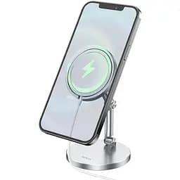 Держатель Hoco Daring magnetic wireless charging desktop stand PH39 (без MagSafe)