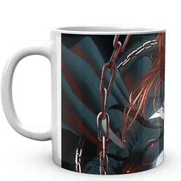 Кружка GeekLand Chainsaw Man Человек Бензопила Макима CM 02.15 330 мл белая