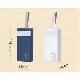 Зовнішній акумулятор Remax PowerBank Chinen 20W+22.5W PD+QC Fast Charging with LED 30000mAh Blue (RPP-320) 60421-ska - мініатюра 6