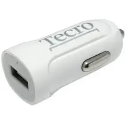 Автомобільний зарядний пристрій Tecro, білий, DC 12/24 В, 1xUSB, 2.1A (TCR-0121AW)