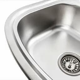 Кухонна мийка з нержавіючої сталі Platinum декор 7749 (0,8/180 мм), Decor - мініатюра 4