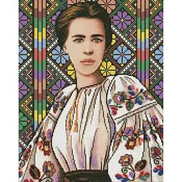 Алмазна мозаїка Леся Українка ©mosyakart AMO7580 Ідейка 40х50 см