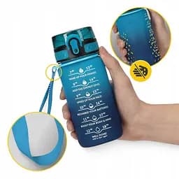 Пляшка для води 4FIZJO спортивна 500 мл 4FJ0629 Sky Blue/Blue (P-5905973400732) - мініатюра 6