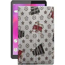 Чохол StatusCASE з екошкіри для планшету Motorola Tab G20 Луі-Вітон-білий