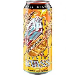 Напій Квас хлібний Волинський Бровар Mango Fuel 0.5 л