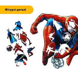 Пазл деревяний Спайді, А5, Картонна коробка 35 елементів - мініатюра 3