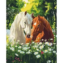 Картина за номерами на підрамнику Brushme Тиша квітучих ранків