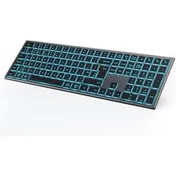 7 — Кольорова Bluetooth-клавіатура з підсвіткою, бездротова клавіатура з кількома пристроями Seenda, перезаряджальна клавіатур