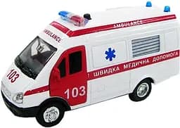 Автомодель Technopark Газель Реанимация, белый (CT-1276-1U)