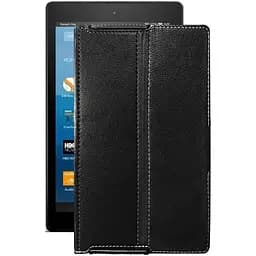 Чохол StatusCASE з екошкіри для планшету Amazon Fire HD 8 2017 Чорний матовий
