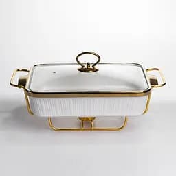 Мармит настольный Yiwu прямоугольный с подогревом ML850-13 на металлической подставке с крышкой мармитница для первых блюд ML850-13