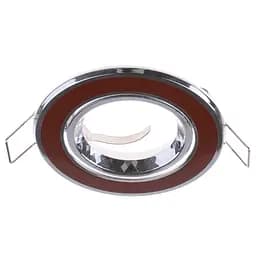 Світильник точковий Brille HDL-DT 32 BROWN/CHR MR16 163928