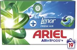 Капсули для прання Ariel Все-в-1 Дотик свіжого повітря Lenor 19 шт. - мініатюра 2