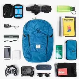 Рюкзак Naturehike Ultralight NH17A017-B компактний 22 л блакитний - мініатюра 3