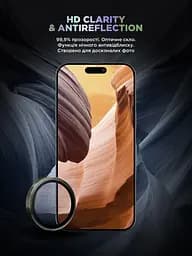 Захисне скло для камери Apple iPhone 17 Pro/17 Pro Max, Supreme BI, сірий колір, з рамкою, глянцеве скло для захисту лінз, протиударне, прозоре, з клейовим шаром по контуру, не впливає на якість фото, ArmorStandart (ARM86437) - мініатюра 4