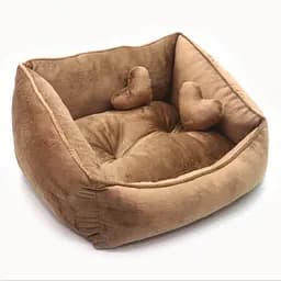 Лежак для котів та собак Zoo-hunt Ніжність коричневий №1 300х370х220 мм
